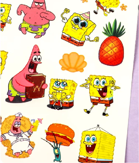 Dětské dočasné tetování - SPONGE BOB (D)