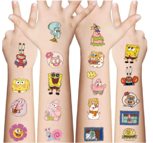 Dětské dočasné tetování - SPONGE BOB