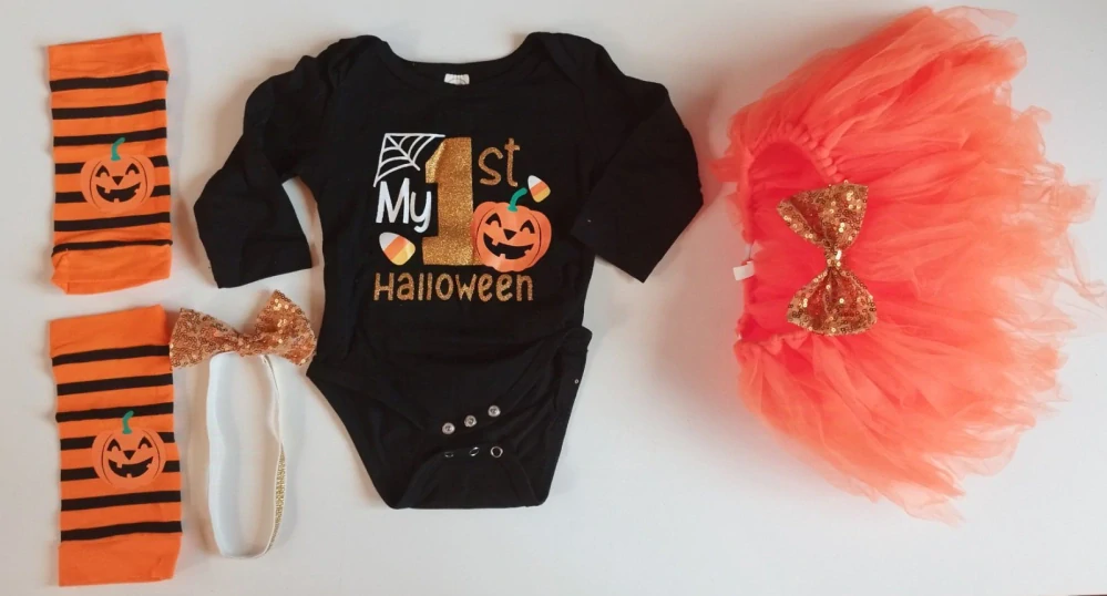 Set pro miminka - MŮJ PRVNÍ HALLOWEEN (3-6 m)