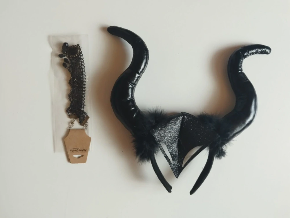 Set - HALLOWEEN - KRÁLOVNA ZLOBA - ČELENKA+NÁHRDELNÍK