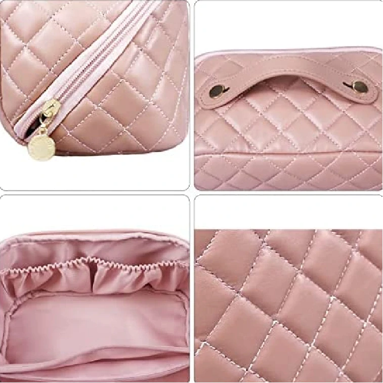 Kosmetická taška - STARORŮŽOVÁ + dárek peněženka