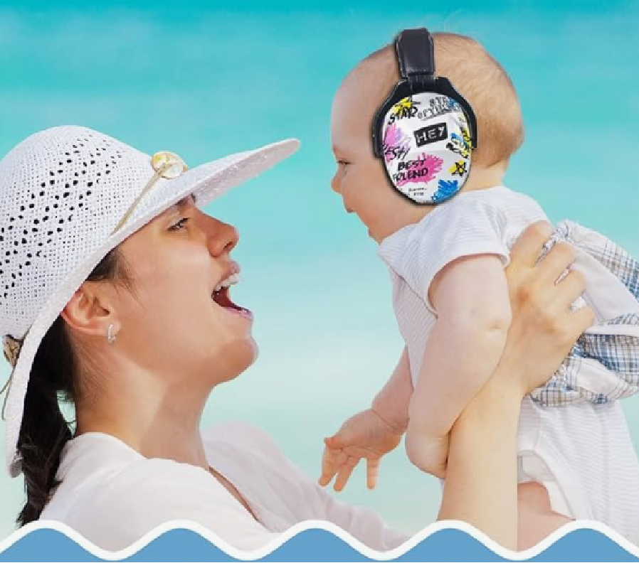 Ochranná sluchátka proti hluku - BÍLÉ 