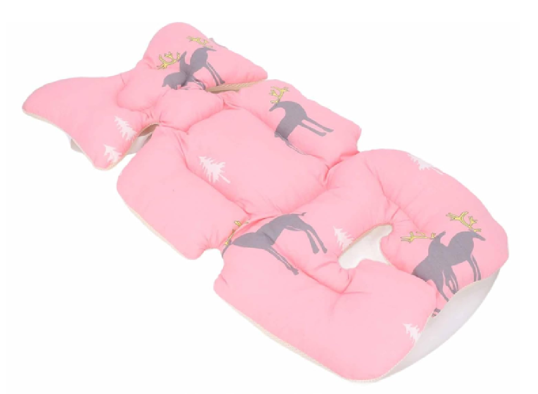 Universální podložka do kočárku - RŮŽOVÁ - JELEN