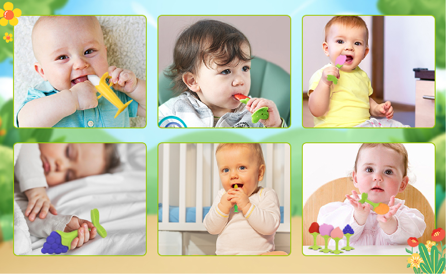 Silikonové kousátko - JABLKO