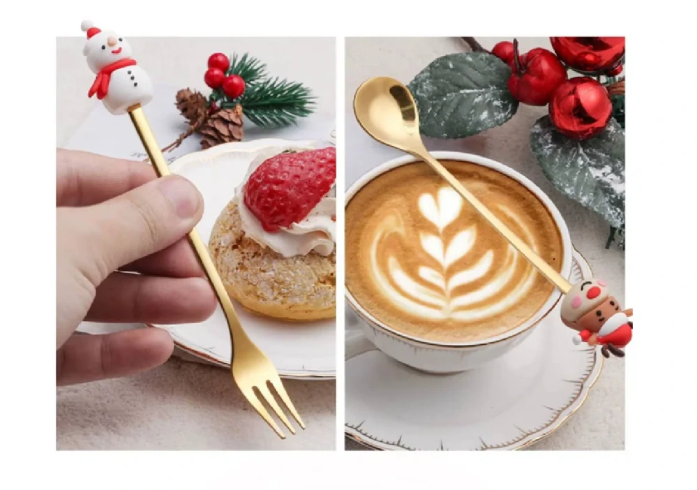 Vánoční set - LŽIČKY A VIDLIČKY - 6 kusů