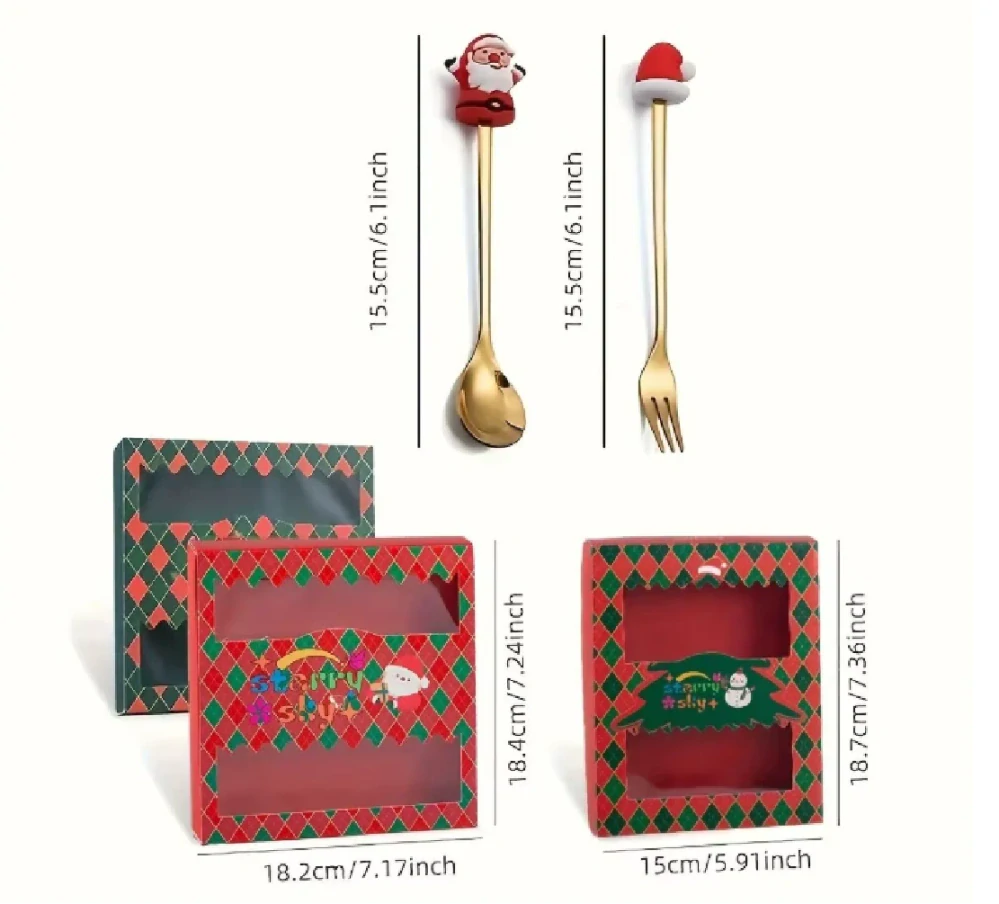 Vánoční set - LŽIČKY A VIDLIČKY - 6 kusů