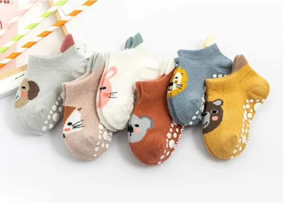 Protiskluzové ponožky - SKOŘICOVÉ - KOALA - (3-5 let) L
