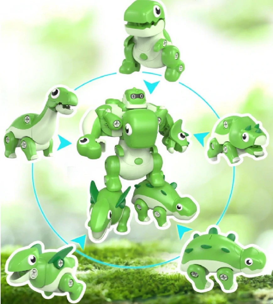 Robotický dinosaurus 5 v 1 - ZELENÝ