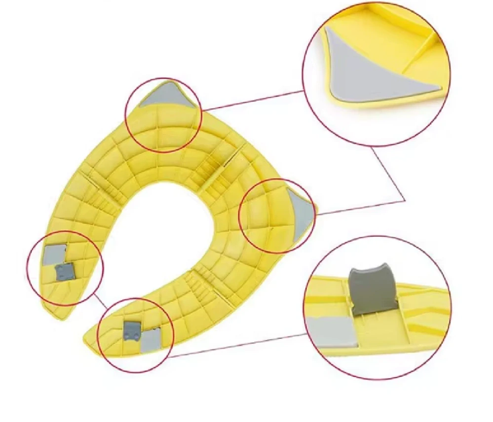 Skládací WC sedátko - ŽLUTÉ