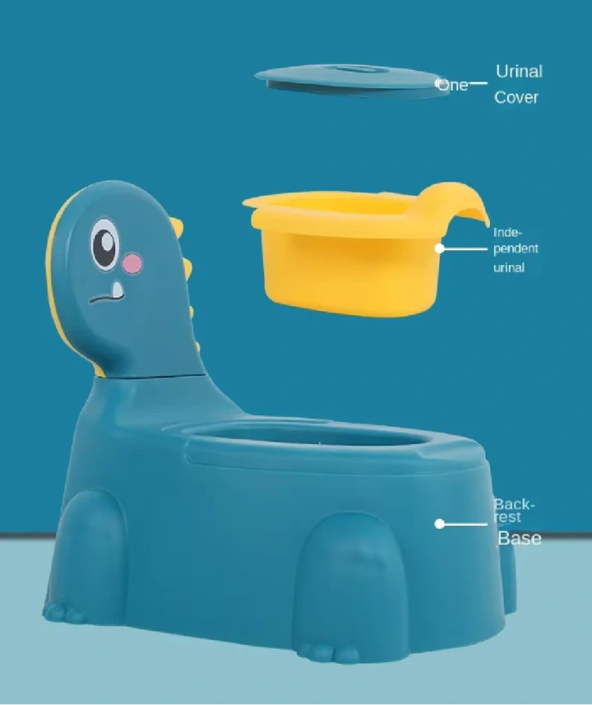 Nočník s opěrkou - DINOSAURUS - ZELENÝ