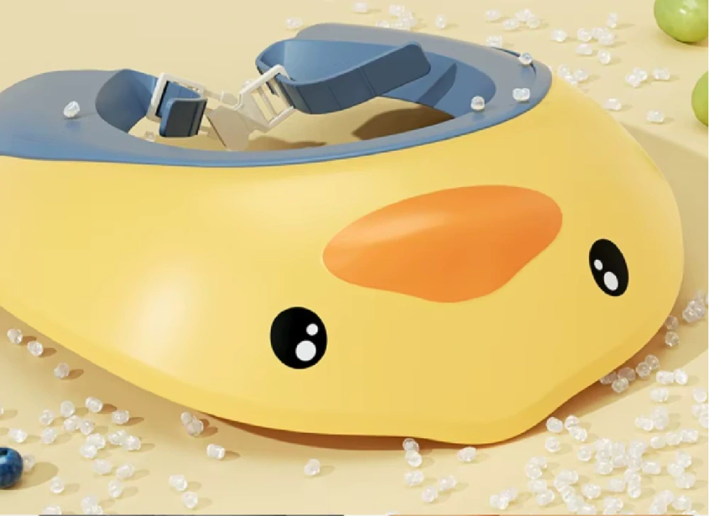 Dětská sprchovací čepice - KACHNA - ŽLUTÁ