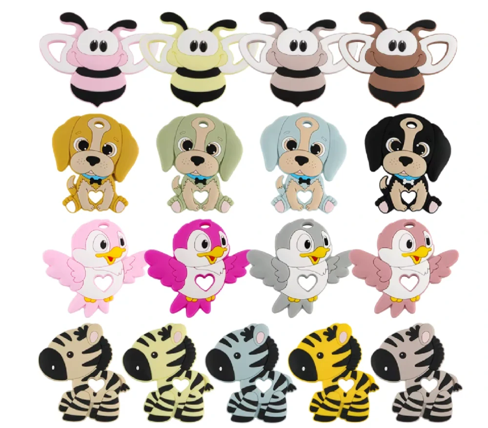 Silikonové kousátko - PTÁČEK - RŮŽOVÝ