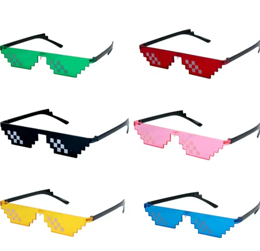 Designové brýle - MINECRAFT - ČERVENÉ (B)