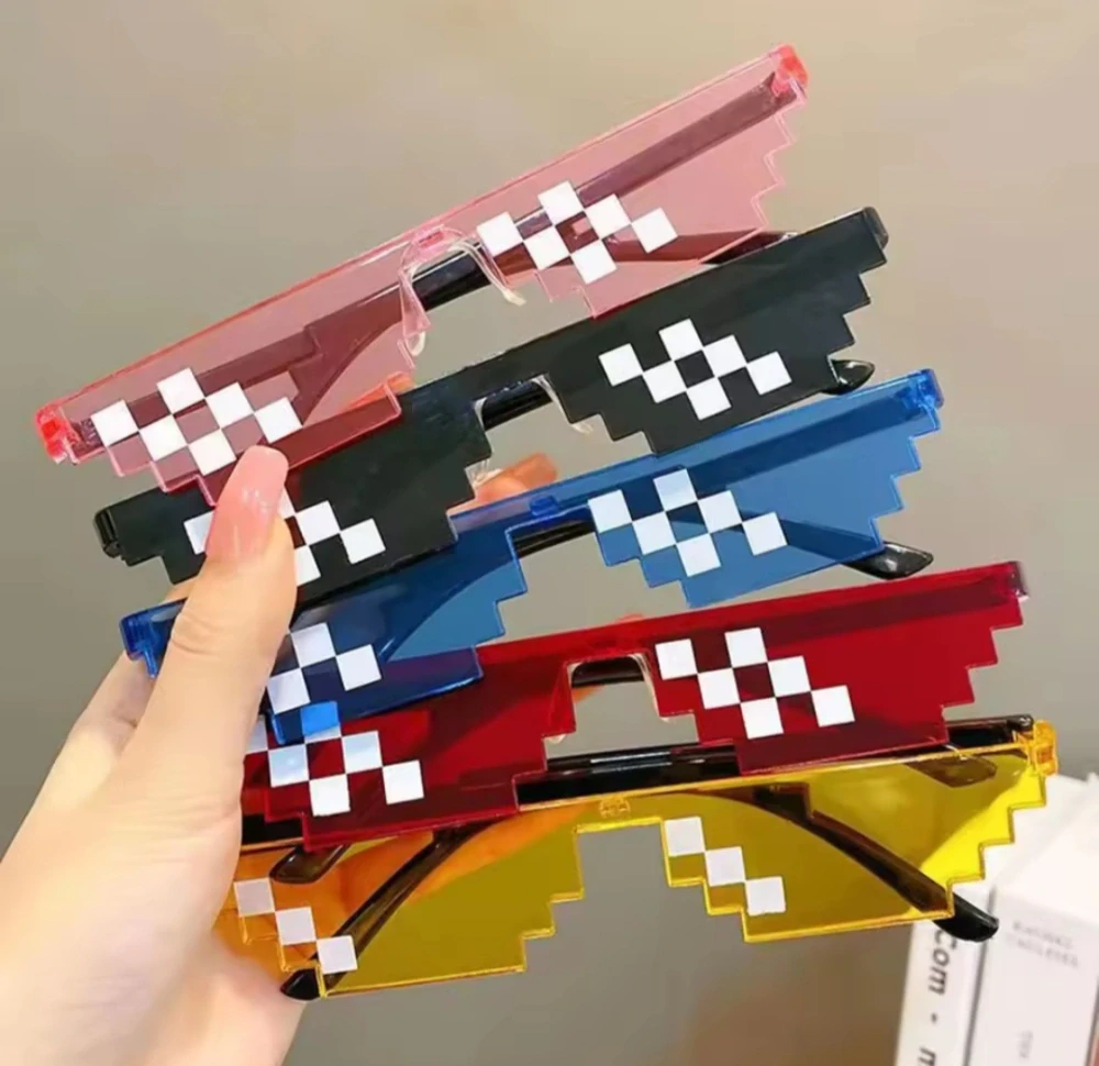 Designové brýle - MINECRAFT - ŽLUTÉ (B)