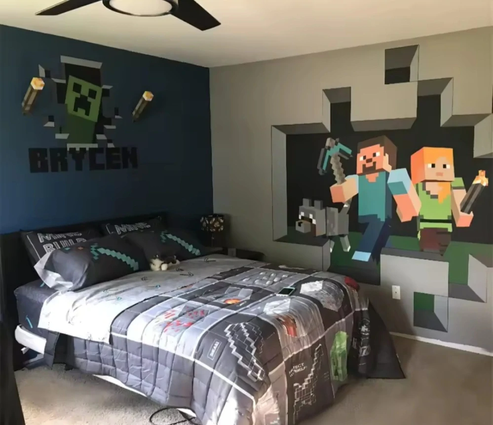 LED lampa na nabíjení - MINECRAFT POCHODEŇ