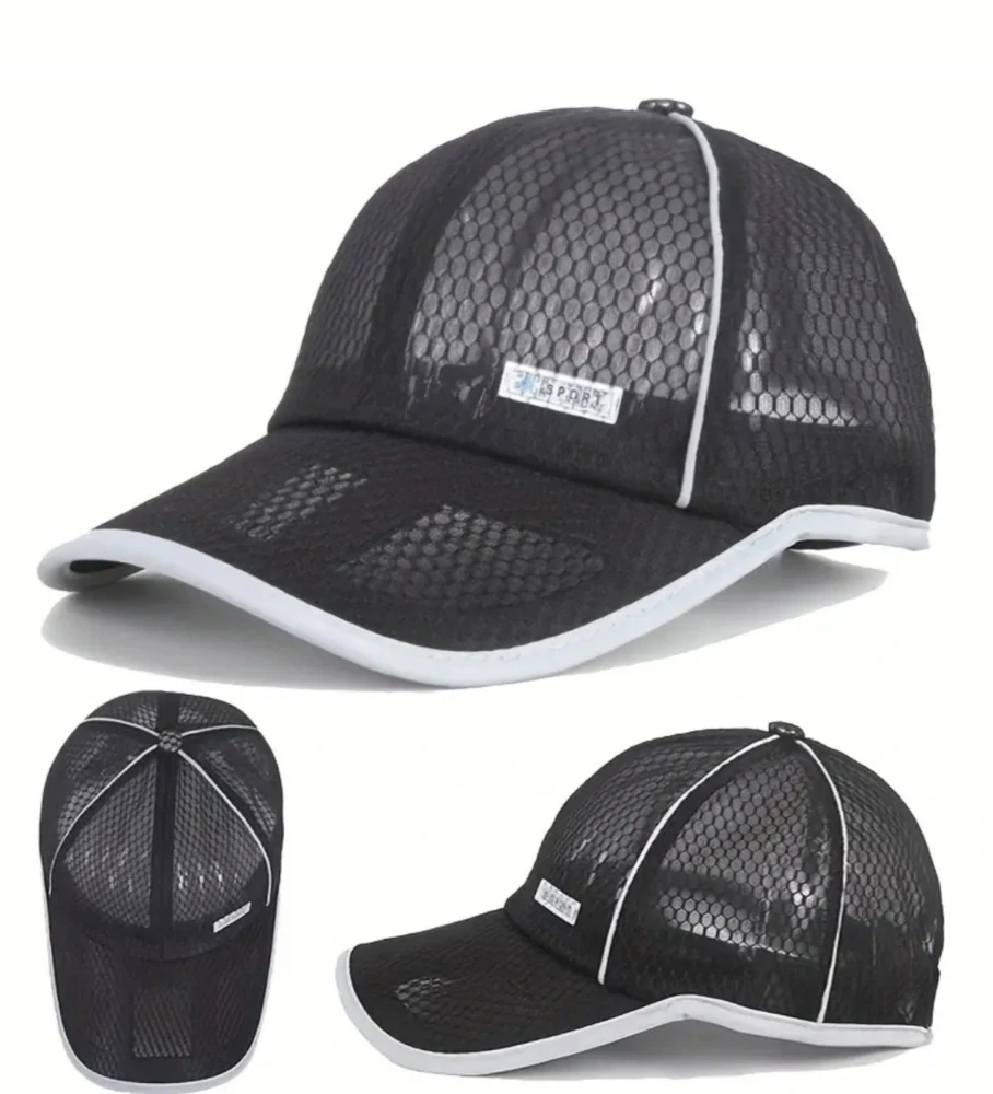 Letní síťovaná kšiltovka - BÉŽOVÁ