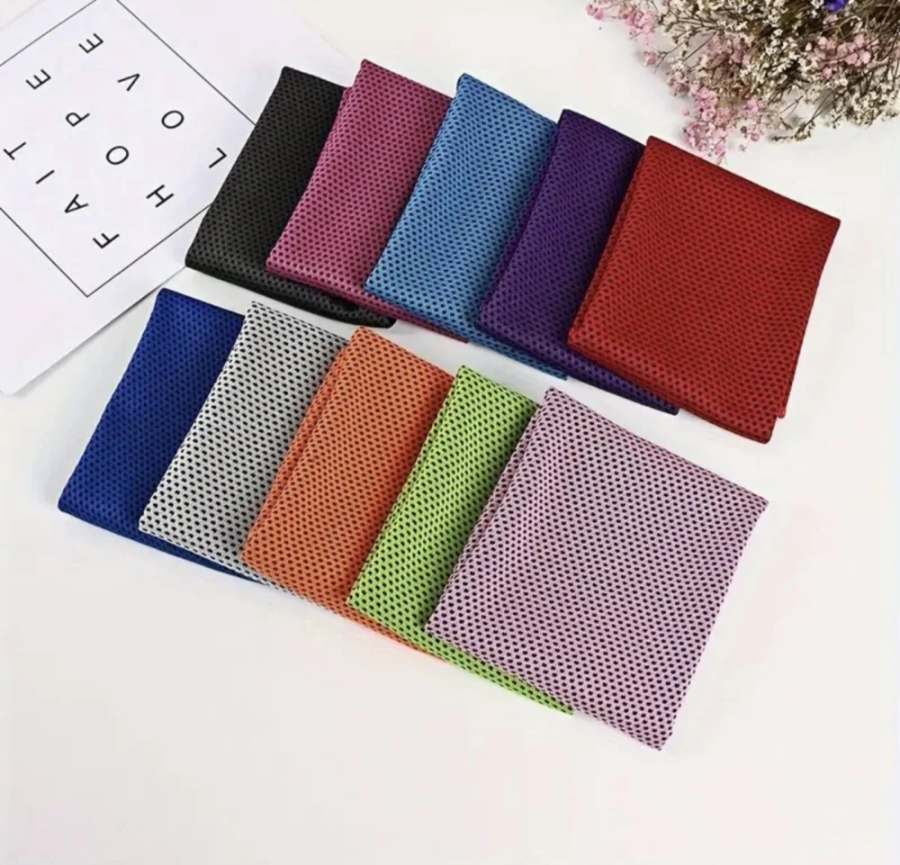 Malý chladící rychleschnoucí ručník - KULATÉ POUZDRO - SVĚTLE ŠEDÝ (M)