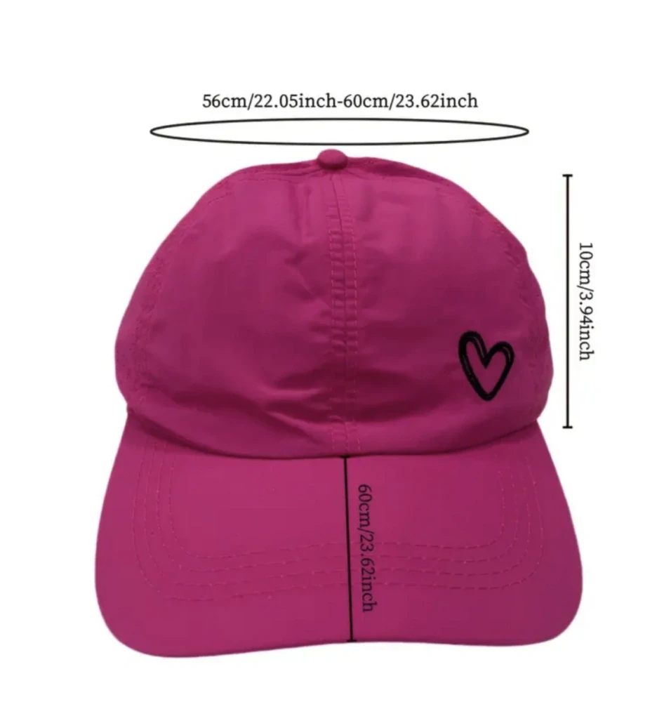 Letní kšiltovka s otvorem pro culík - RŮŽOVÁ