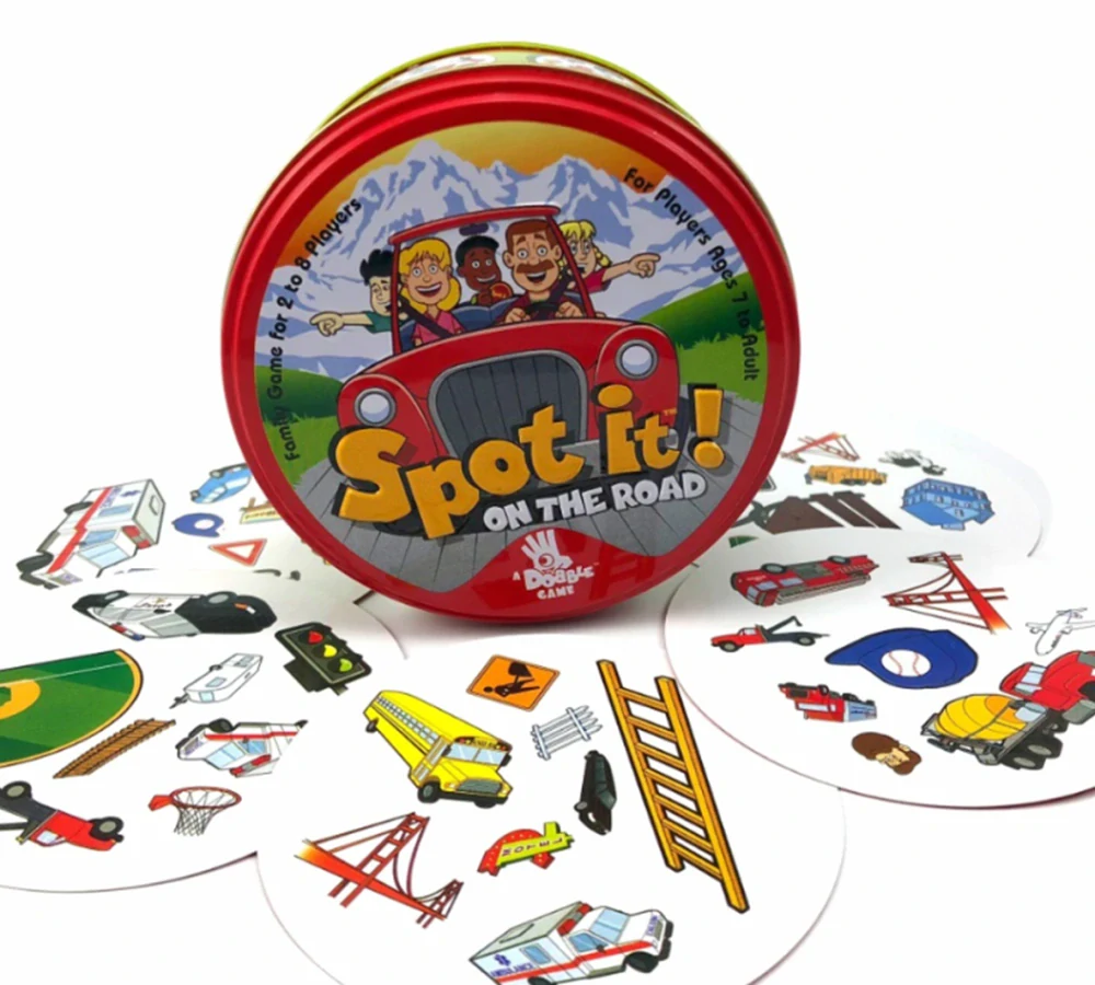 Postřehová hra Dobble-Spot it - ON THE ROAD/NA CESTÁCH - S VADOU
