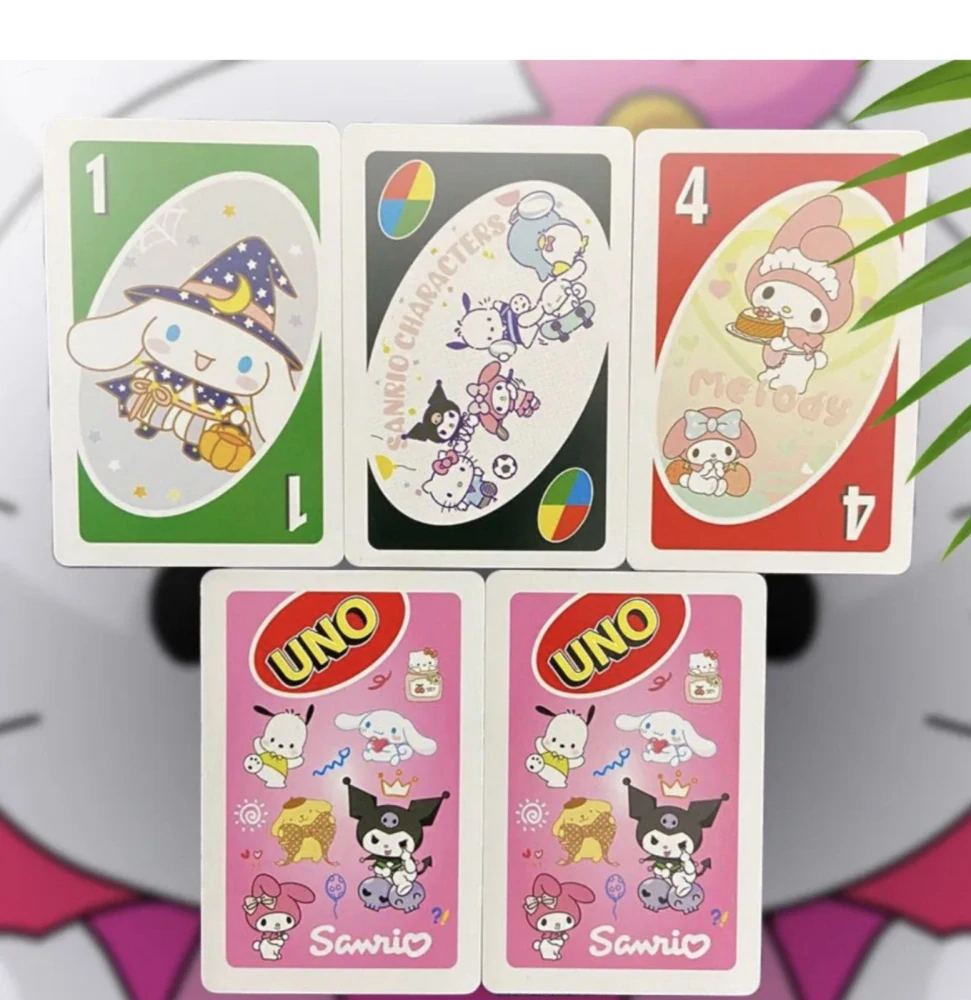 Hra Uno karty - SPECIÁLNÍ EDICE - SANRIO - (B) - S VADOU