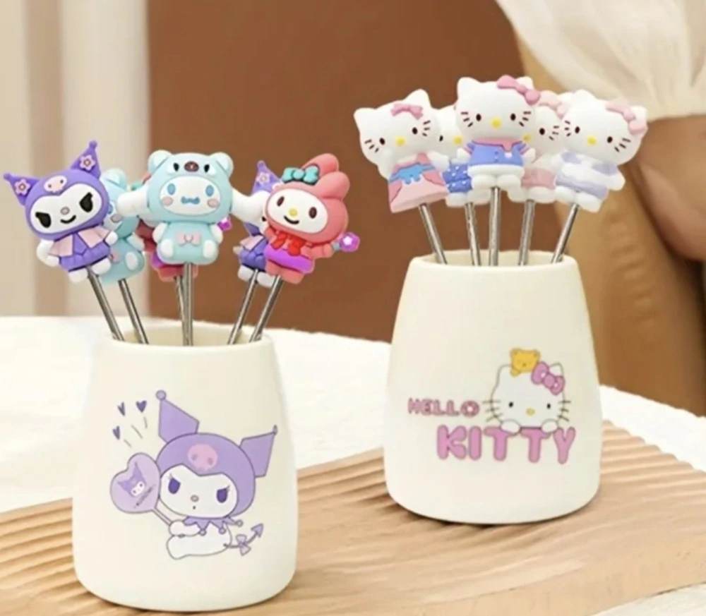 Napichovátka - SANRIO - KUROMI - 6 ks