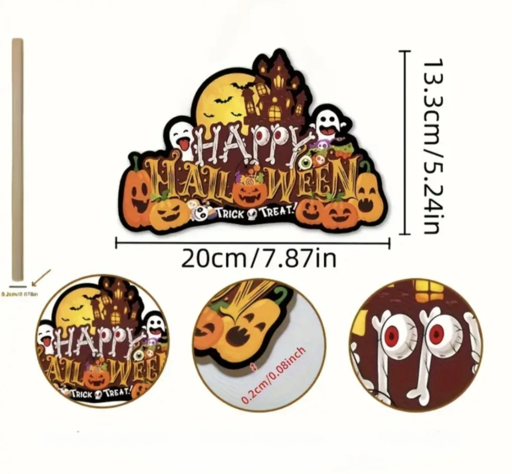 Malá dekorace na dveře - HALLOWEEN - HRAD