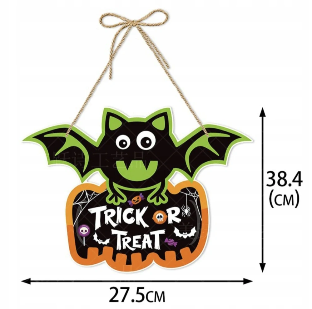 Papírová dekorace - HALLOWEEN - NETOPÝR