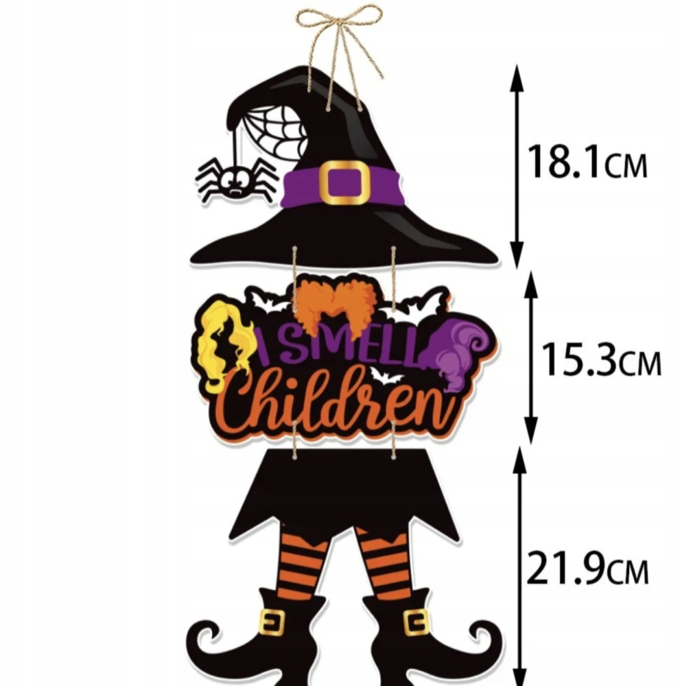 Papírová dekorace - HALLOWEEN - ČARODĚJNICE 