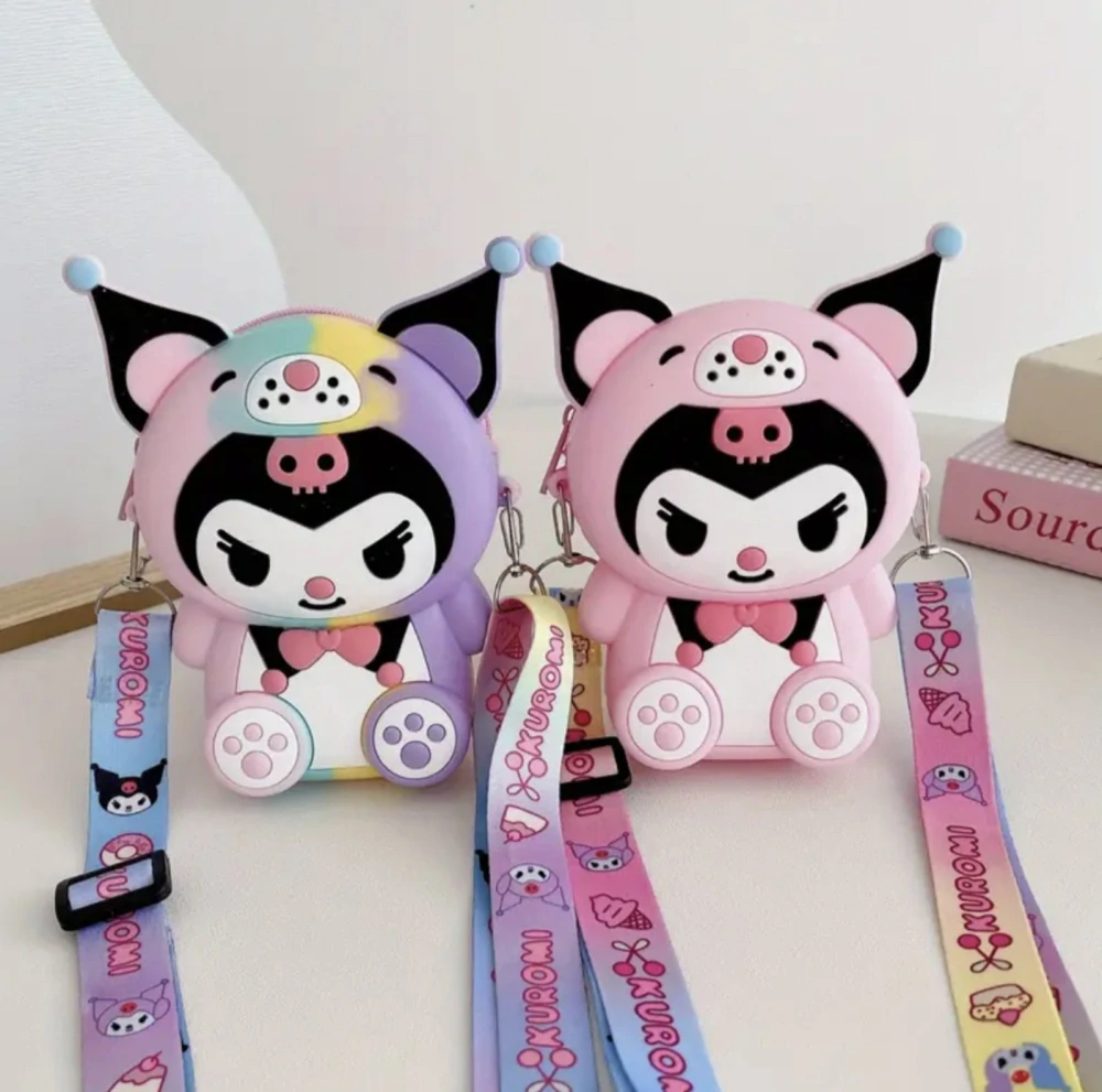 Mini kabelka - SANRIO - KUROMI - DUHOVÁ