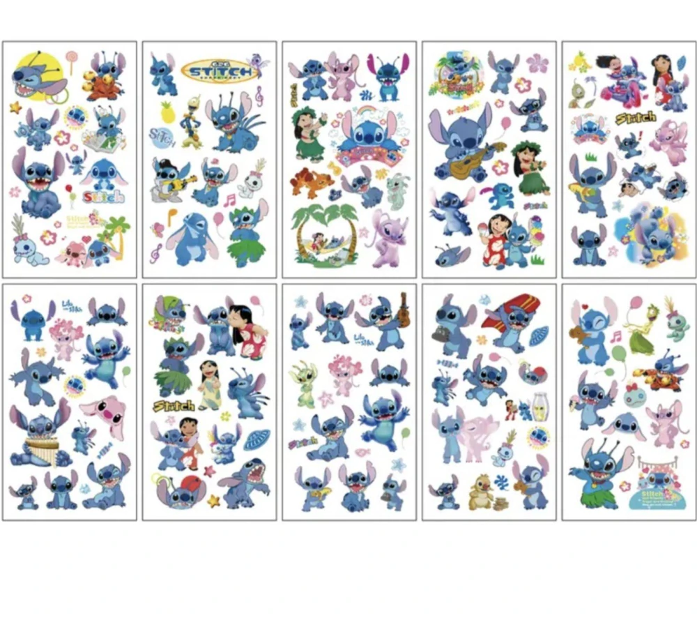 Dětské dočasné tetování - LILO & STITCH - 10 ks