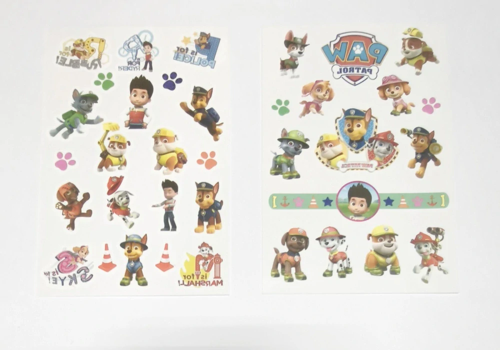 Dětské dočasné tetování - TLAKOVÁ PATROLA - 4 ks