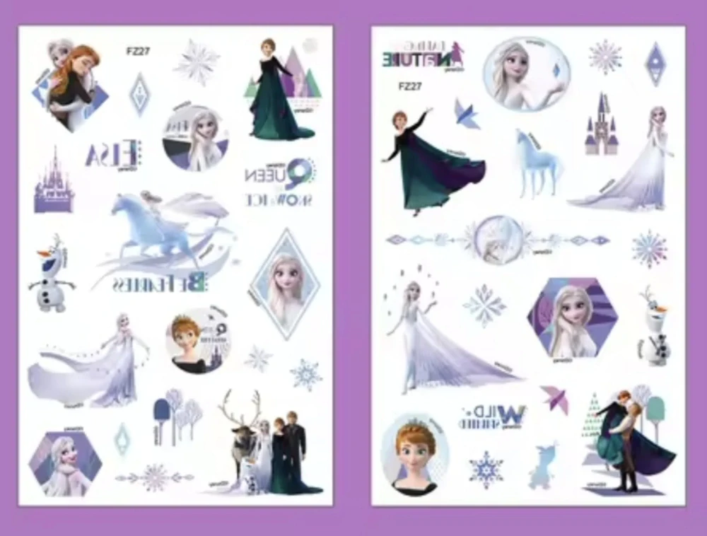 Dětské dočasné tetování - LEDOVÉ KRÁLOVSTVÍ 2 - 4 ks