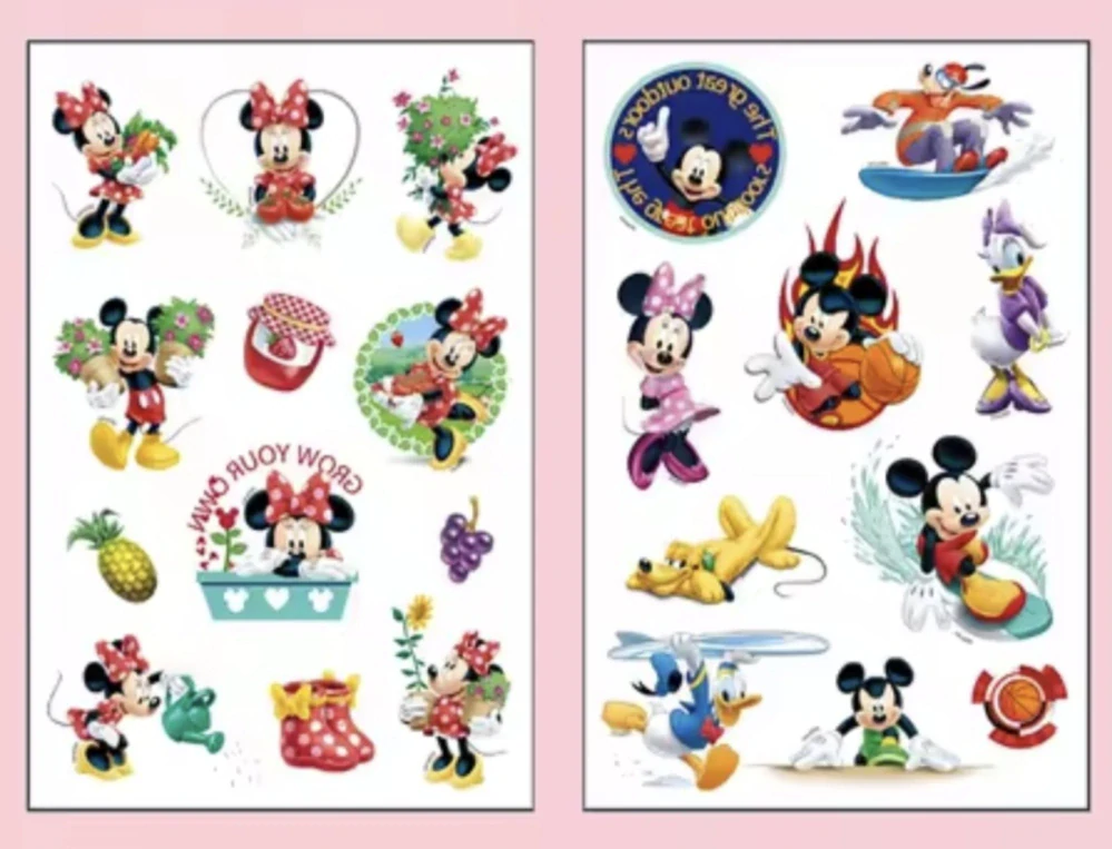 Dětské dočasné tetování - MICKEY MOUSE A PŘÁTELÉ - 4 ks