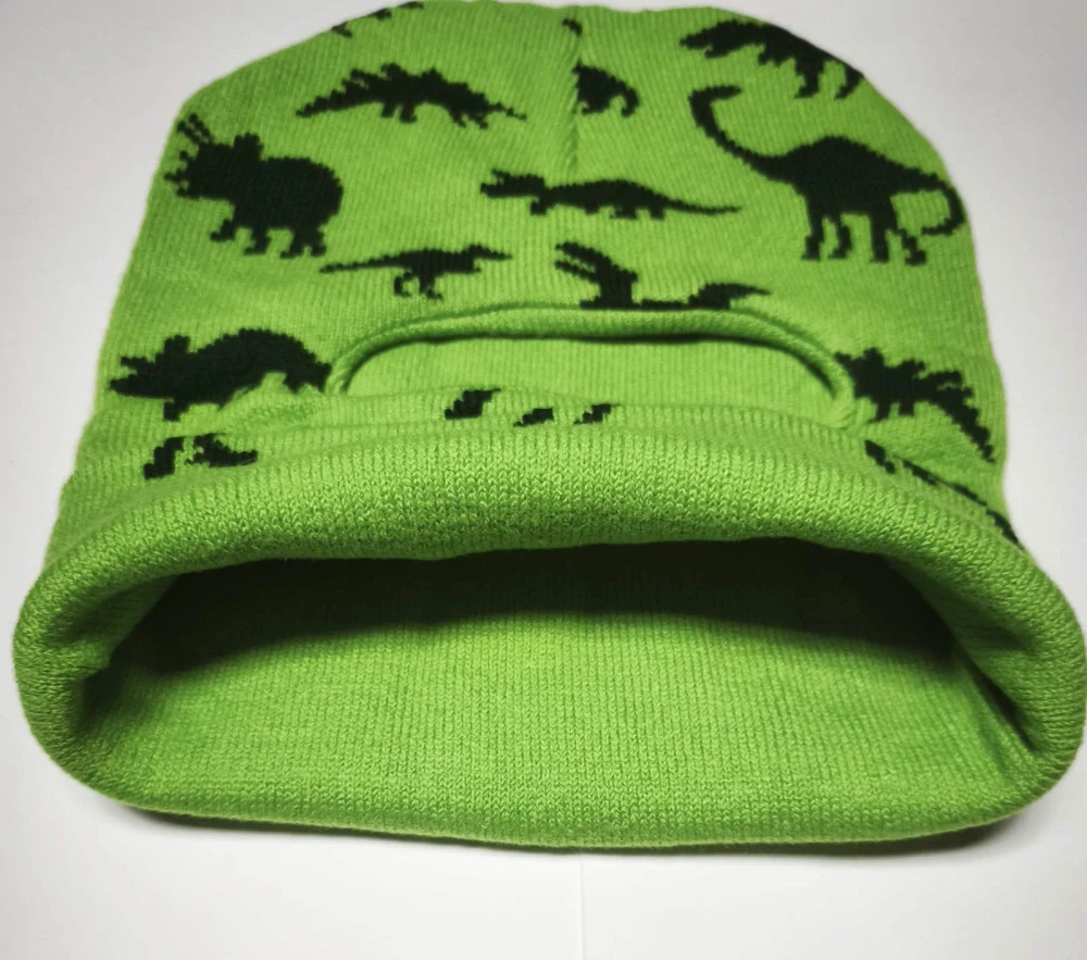 Zimní kukla - ZELENÁ - DINOSAURUS - (3-6 let)