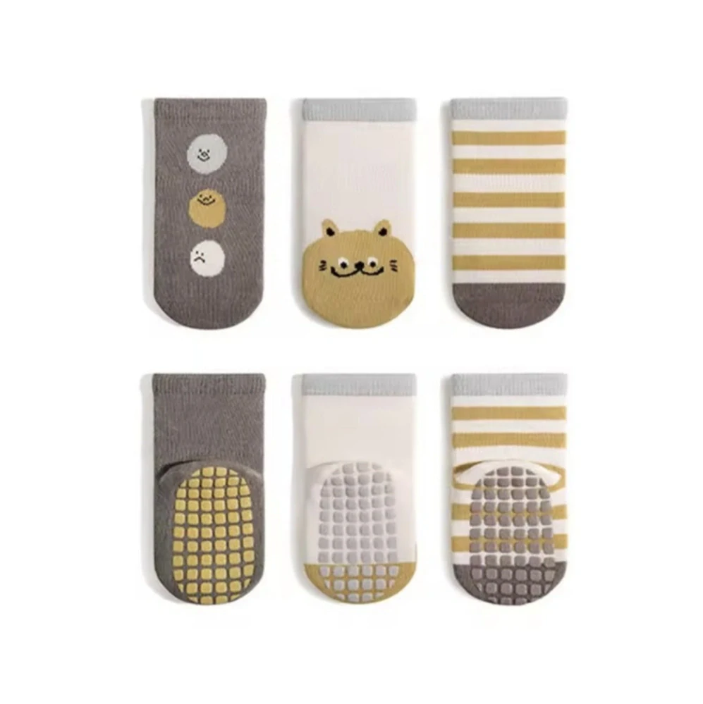 Bavlněné protiskluzové ponožky - WELL DONE - (0-12 m) S