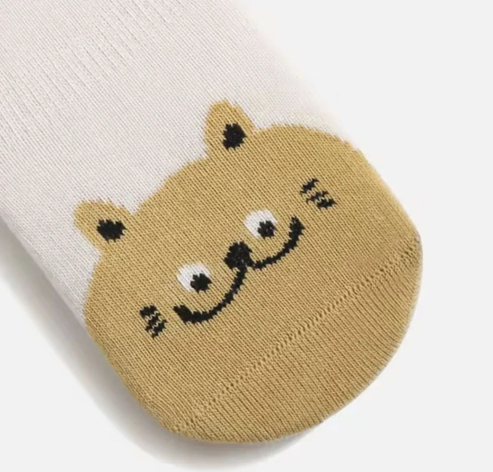 Bavlněné protiskluzové ponožky - MEDVÍDEK - (12-36 m) M