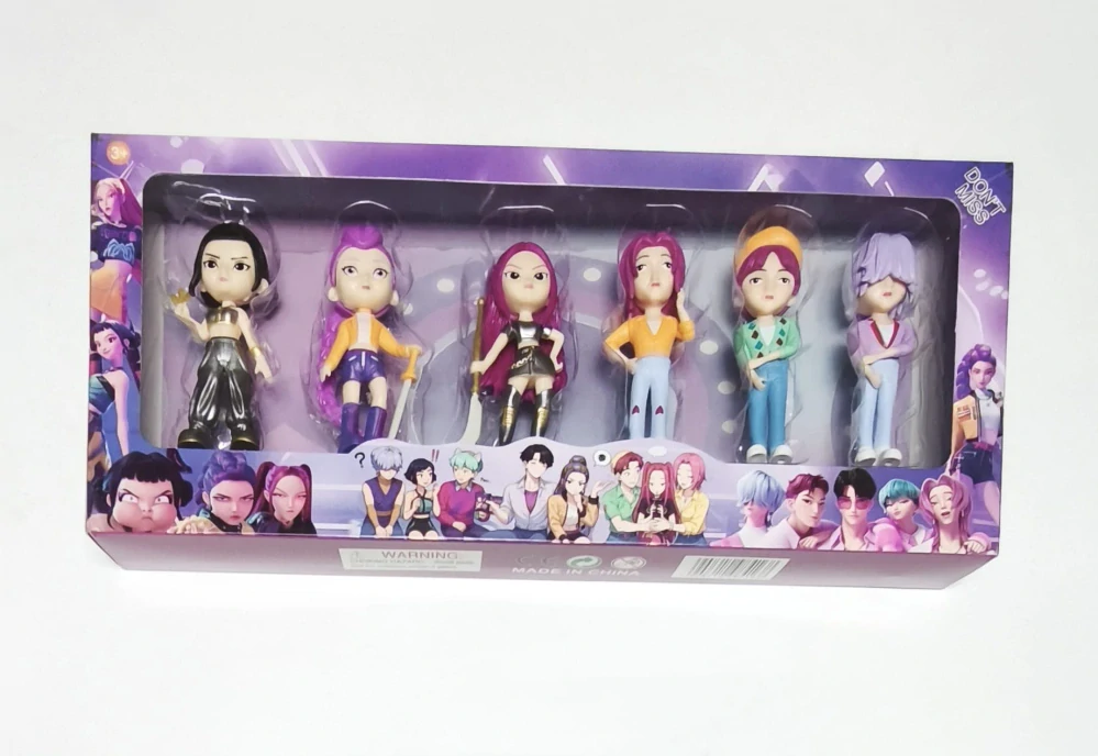 Sada sběratelských figurek - KPOP DEMON HUNTERS - KPop Lovkyně démonů (C) - 6 ks