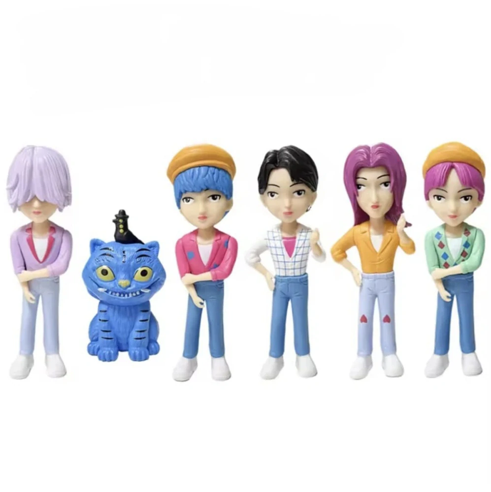 Sada sběratelských figurek - KPOP DEMON HUNTERS - KPop Lovkyně démonů - KAPELA SAJA BOYS - 6 ks