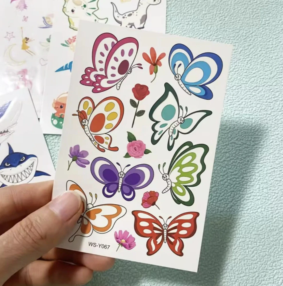 Dětské dočasné tetování - MIX - SVÍTÍCÍ VE TMĚ