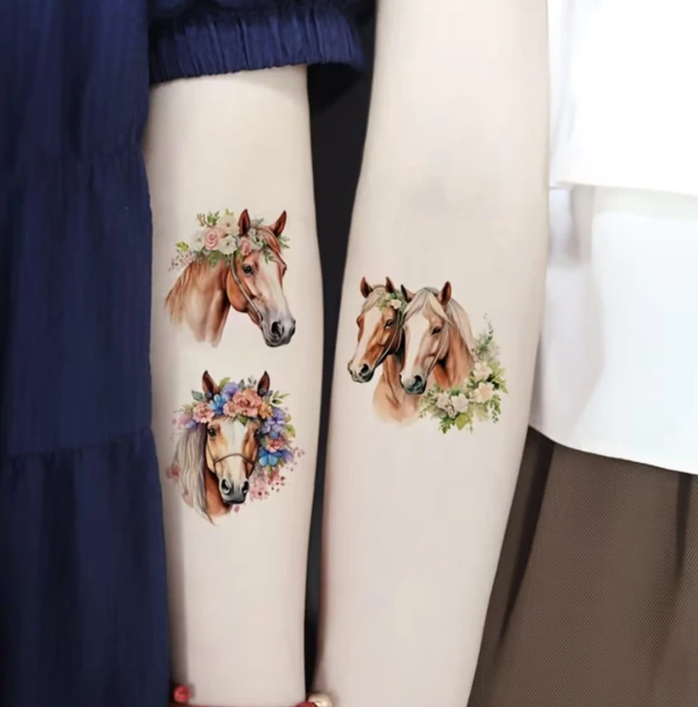 Dětské dočasné tetování - KONĚ - 20 ks
