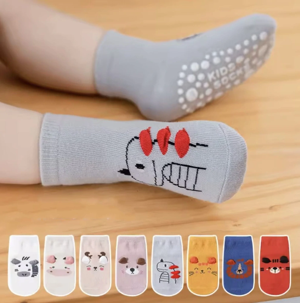 Protiskluzové ponožky - SVĚTLE HNĚDÉ - (12-36 m) M