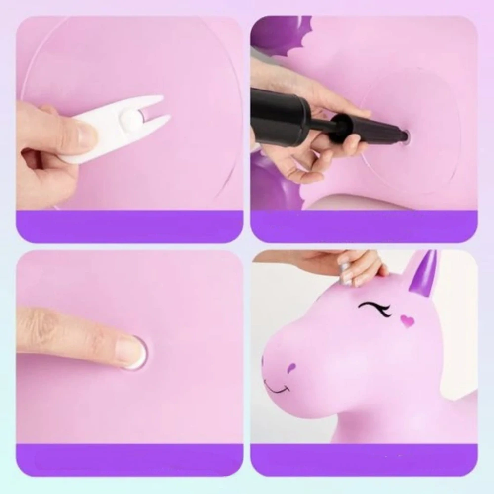 Nafukovací skákací JEDNOROŽEC - RŮŽOVÝ