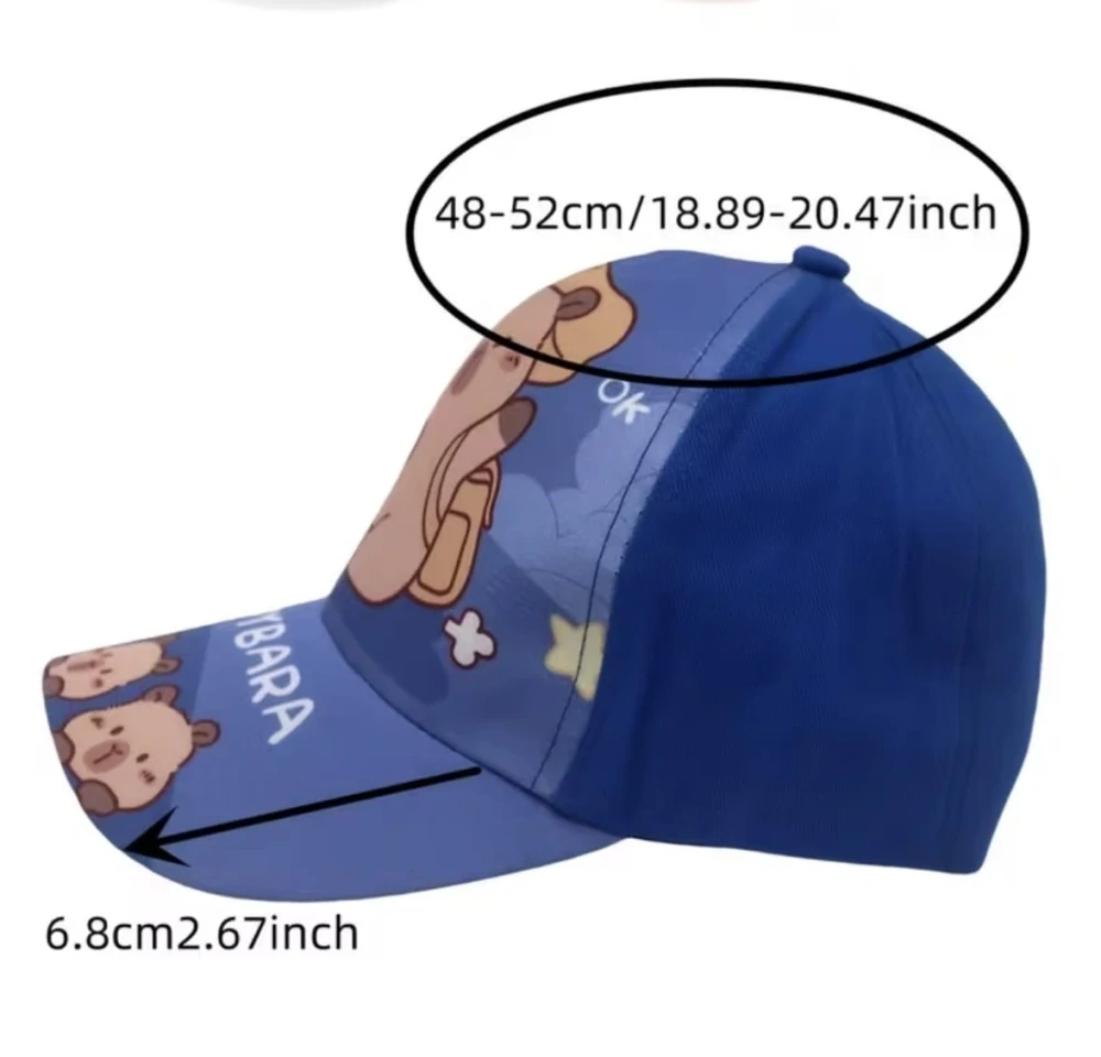 Letní dětská kšiltovka s motivem Kapybary - RŮŽOVÁ DUHA (3-6 let)