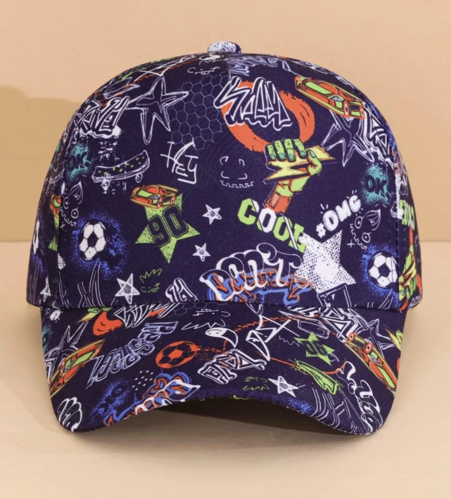 Dětská kšiltovka - FOTBAL - MODRÁ (2-6 let)