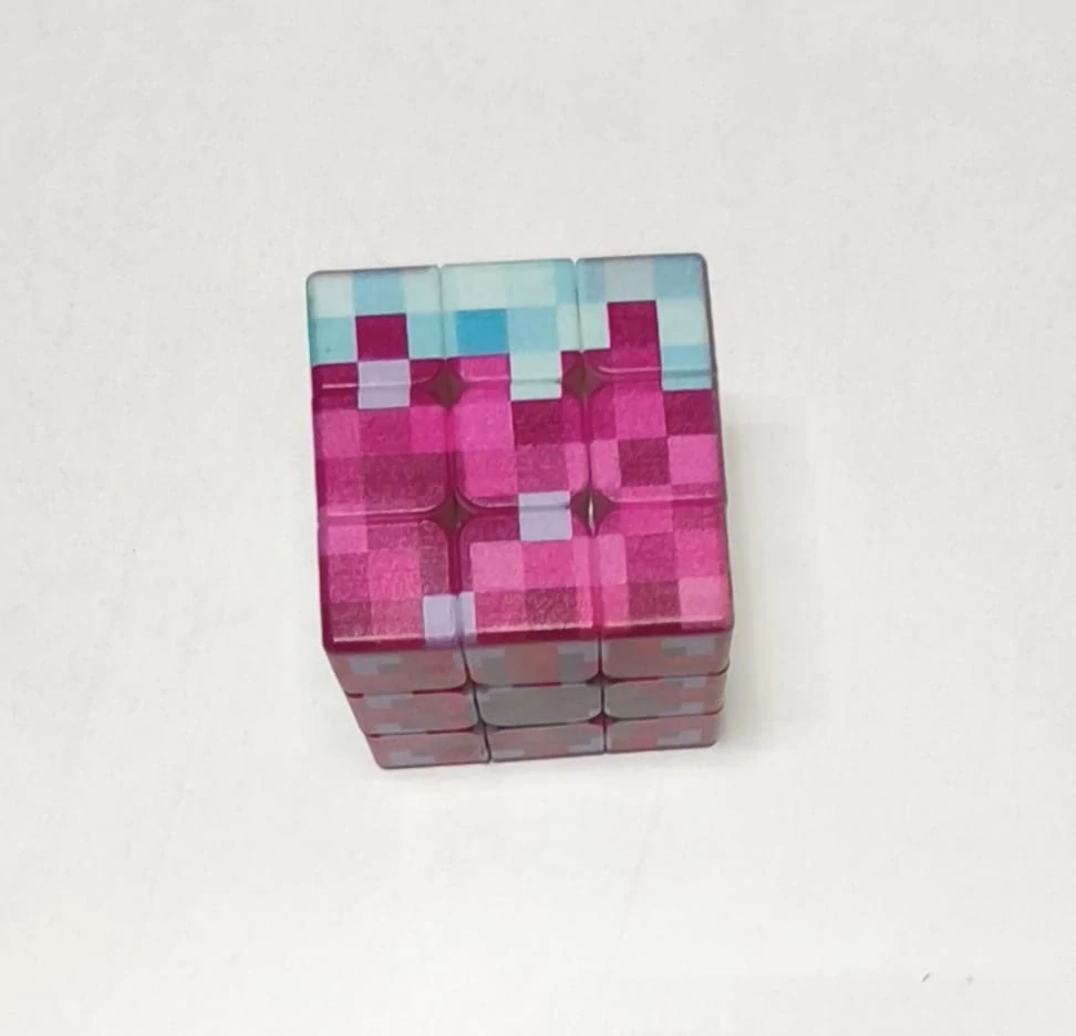 Rubikova kostka - MINECRAFT (B) - 3x3 - S ESTETICKOU VADOU