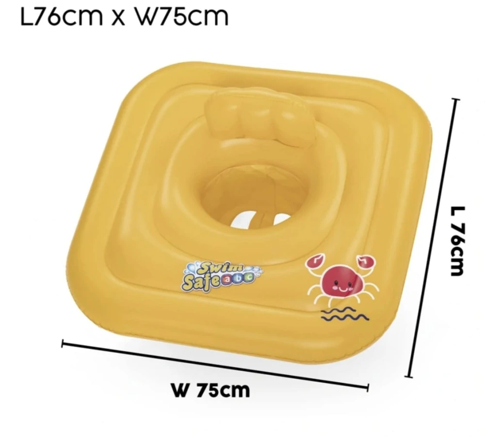 Dětský plavecký kruh Bestway Swim Safe ABC - ŽLUTÝ (12–24 m)