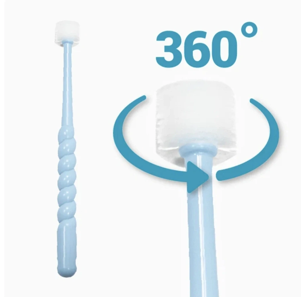 360° dětský zubní kartáček Plusoft - MODRÝ (od 3 let)