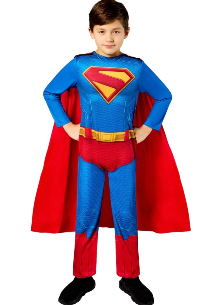 Dětský kostým Superman s pláštěm – Rubies, Velikost 110–116 cm (5–6 let)