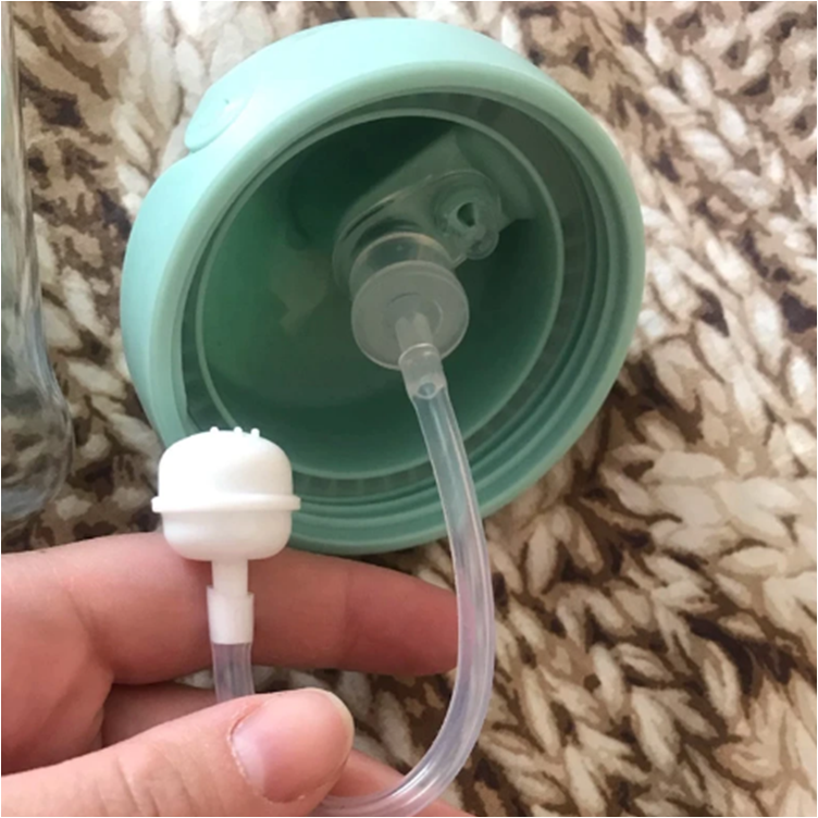 Nevylévací hrníček s brčkem 360° - LIŠKA - 250 ml