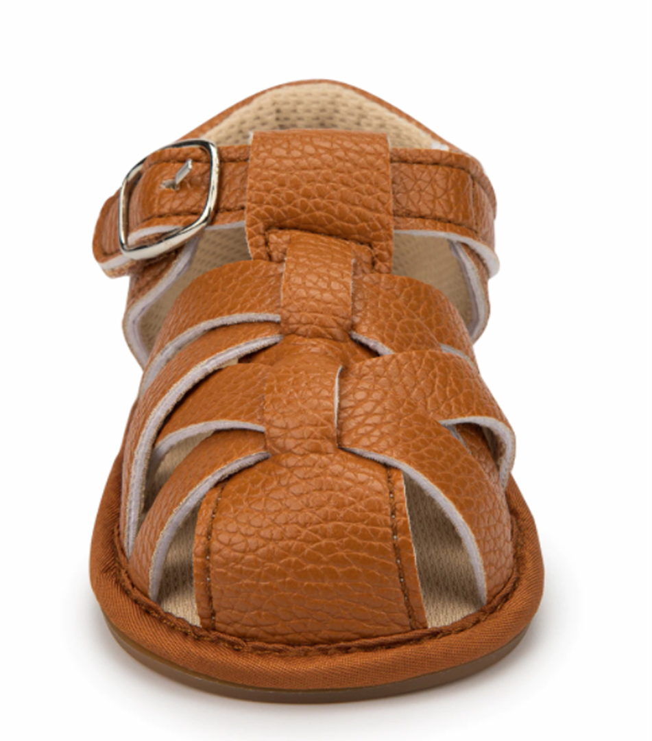 Barefoot sandálky - HNĚDÉ 1 (12-18 m)